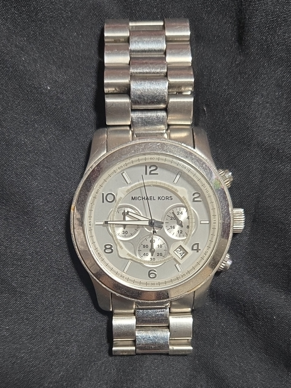 Michael Kors Silver Stainless Steel Men's Chronograph Watch